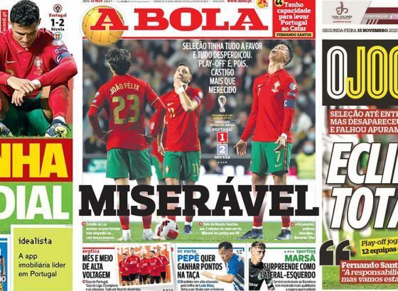 Portugalski mediji u šoku - mizerno, svjetska sramota, potpuna pomrčina...