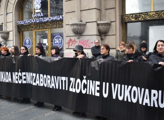 Komemoracija vukovarskim žrtvama u središtu Beograda