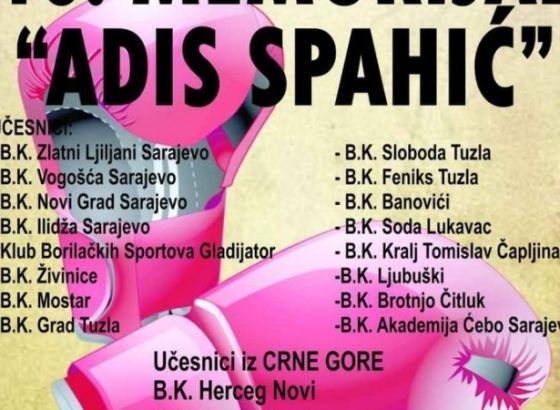 Memorijalni turnir 'Adis Spahić' okupit će boksere iz BiH i Crne Gore