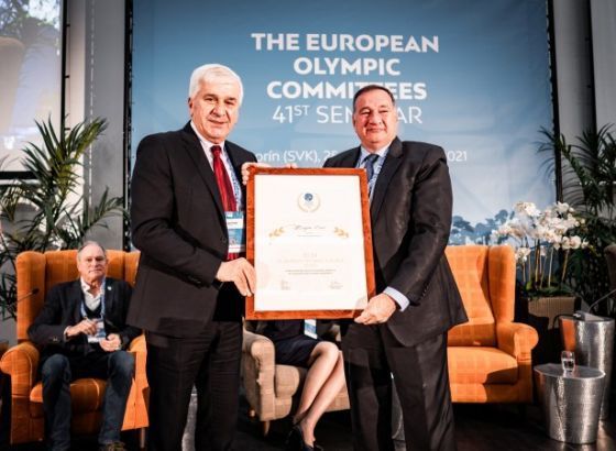 Marijan Kvesić dobitnik EOK nagrade 'Evropski olimpijski vijenac'