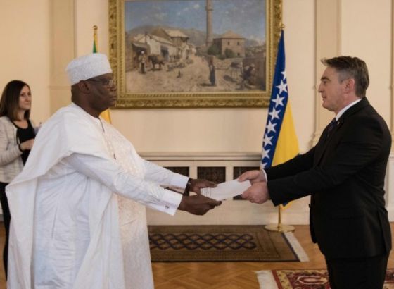 Komšić primio akreditivno pismo novoimenovanog ambasadora Malija za BiH