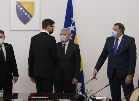 Članovi Predsjedništva BiH primili Marka Makoveca i Gabriela Escobara