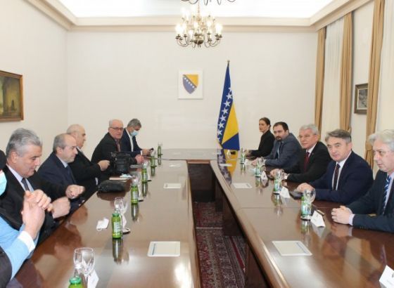Komšić i Džaferović s predstavnicima Udruženja generala BiH