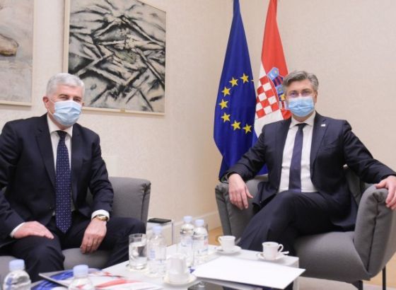 Razgovor Čovića i Plenkovića o izbornoj reformi i položaju Hrvata u BiH
