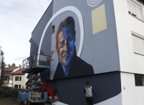 U Sarajevu oslikan mural Michaelu Schumacheru