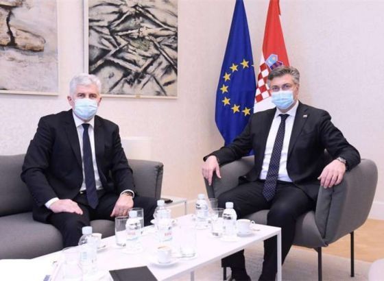 Plenković i Čović zadovoljni što su međunarodni predstavnici uvažili prijedloge Hrvata u BiH