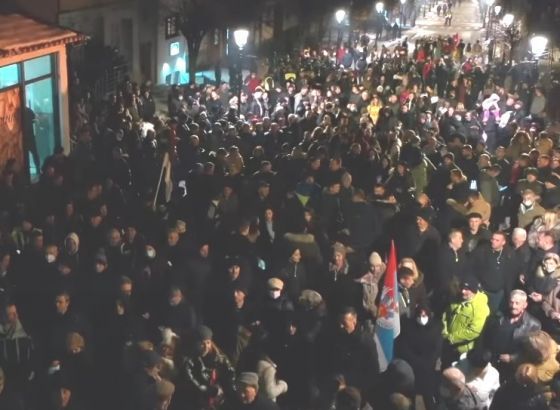 Crna Gora: Prosvjed Demokrata u Pljevljima
