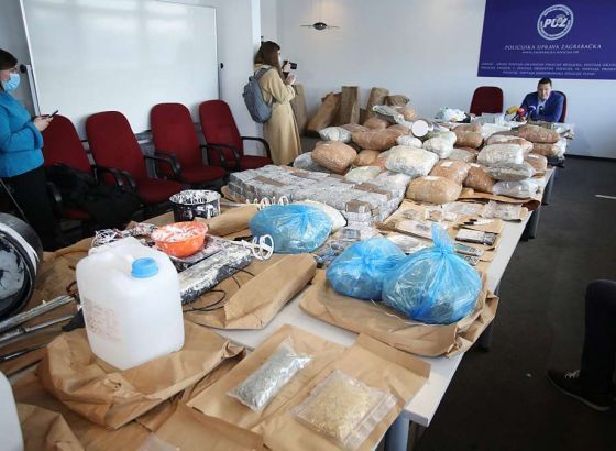 U Zagrebu zaplijenjeni kokain, marihuana i MDMA vrijedni oko1,3 milijuna eura