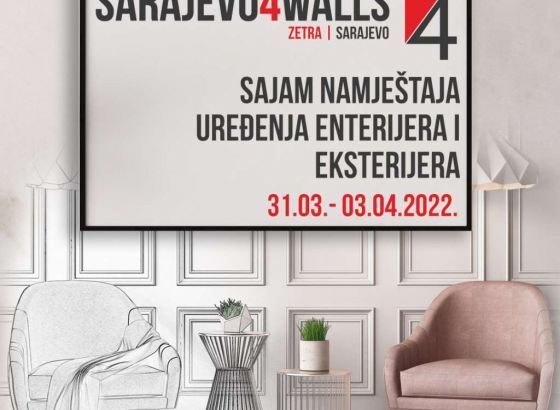 Međunarodni sajam namještaja 'SARAJEVO4WALLS' počinje krajem marta