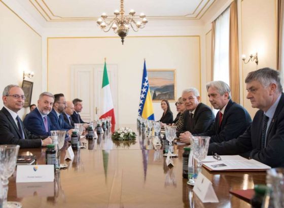 Džaferović primio ministra odbrane Republike Italije Lorenca Guerinija