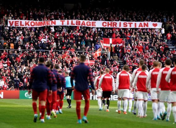 Eriksen pogodio na Parkenu, Danska moćna protiv Srbije