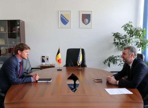 Forto sa šefom diplomatskog Ureda Kraljevine Belgije u BiH