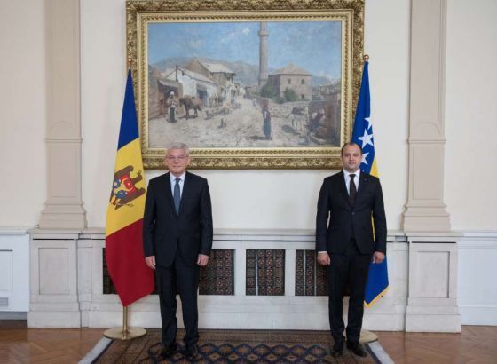 Džaferović primio akreditivno pismo moldavskog ambasadora Olega Țulee