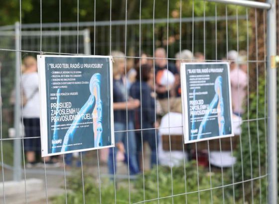 Hrvatska: Sudski službenici prosvjeduju i danas tražeći veće plaće