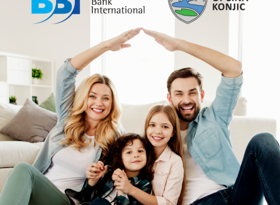 Stambena finansiranja za mlade iz Konjica po stopi od nula posto u BBI banci 