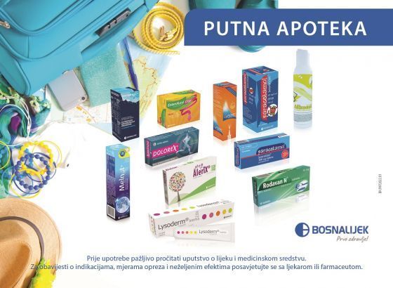 Bosnalijekova putna apoteka,  efikasna rješenja za siguran i ugodan odmor