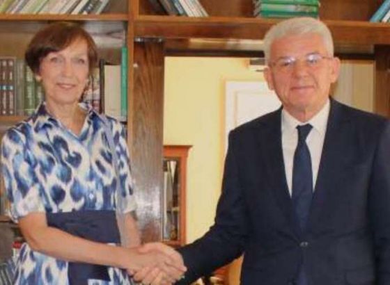 Džaferović primio u oproštajnu posjetu njemačku ambasadoricu Uebber 
