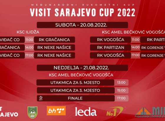 Sutra počinje 'Visit Sarajevo Cup 2022', respektabilna rukometna imena stižu u Sarajevo