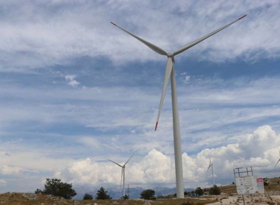 Crna Gora jučer bila treća u Europi po proizvedenoj struji iz vjetroelektrana