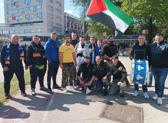 Ljuti Krajišnici iz Ljubljane prvi stigli na večerašnju utakmicu u suncem okupanu Zenicu