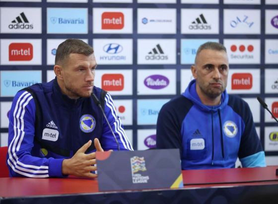 Džeko: Osjeća se pozitivna atmosfera, znamo šta nam znači pobjeda protiv Crne Gore