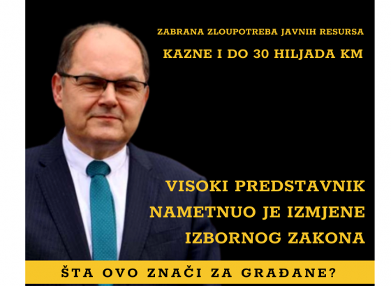 Schmidt:Oni koji misle da mogu uticati na glasanje i manipulirati rezultatima, imaće posla s državnim tužiocima i sa mnom