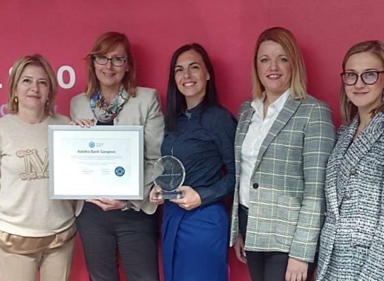 Addiko Bank Sarajevo ponovo nosi certifikat 'Poslodavac Partner'