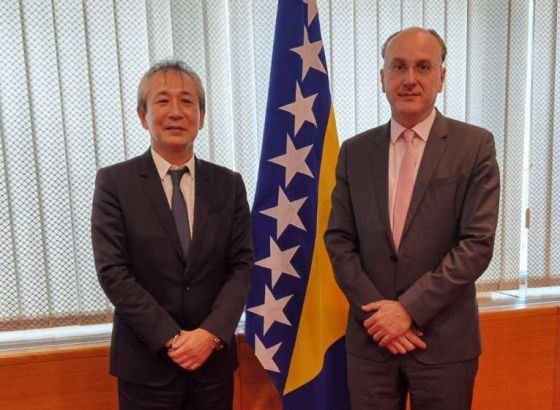 Arnaut primio u oproštajnu posjetu ambasadora Japana u BiH