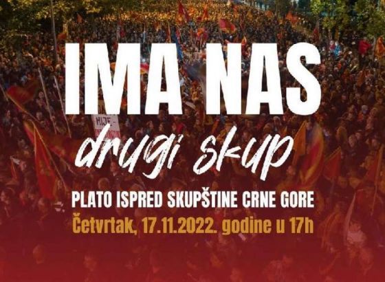 Podgorica: Novi prosvjedi 17. studenoga