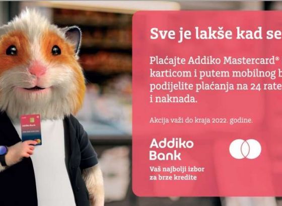 Od danas još jednostavnija kupovina uz Addiko Mastercard kreditnu karticu