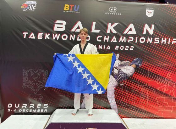 Član TKD Olimpic Abdullah Bejtić osvojio zlato na Balkanskom prvenstvu