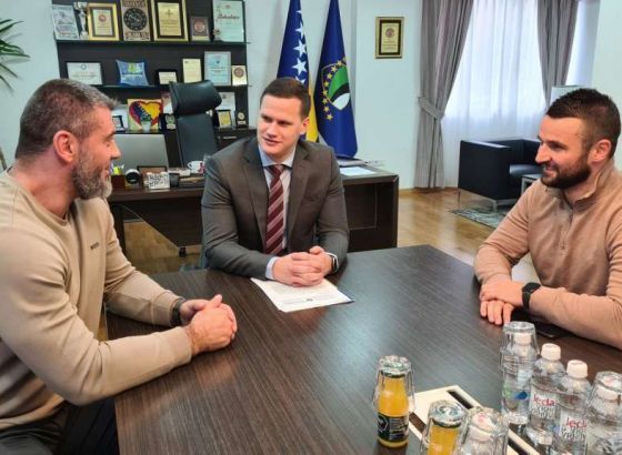 Prijem u Vladi TK za Mesuda Selimovića, bronzanog na Europskom prvenstvu