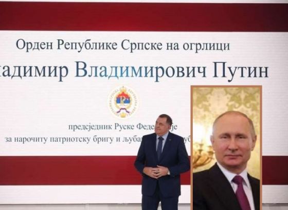 Dodik odlikovao Vladimira Putina: On je pouzdan oslonac Republike Srpske