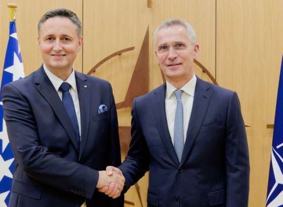 Bećirović sa Stoltenbergom: BiH će intenzivirati put prema punopravnom članstvu u NATO (VIDEO)