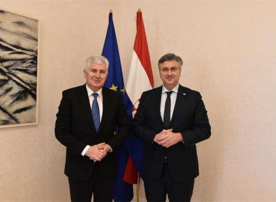 Plenković i Čović: Riješiti ključna politička pitanja u BiH za reforme na europskom putu