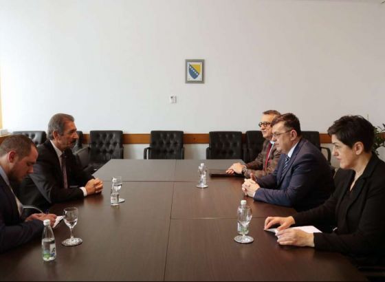 Tegeltija s ambasadorom Palestine u BiH razgovarao u budućoj saradnji
