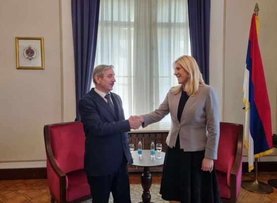 Cvijanović primila u oproštajnu posjetu ambasadora Ebibija