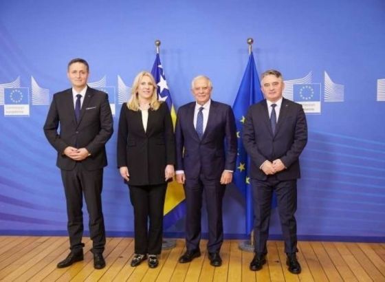 Članovi Predsjedništva BiH sastali se s Borrellom