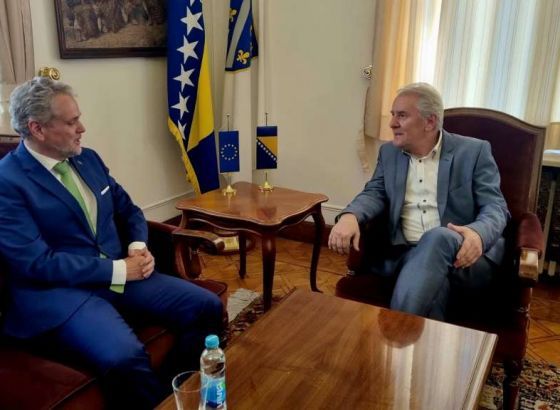 Potpredsjednik FBiH Lendo se sastao sa šefom Ureda EU u BiH Johannom Sattlerom