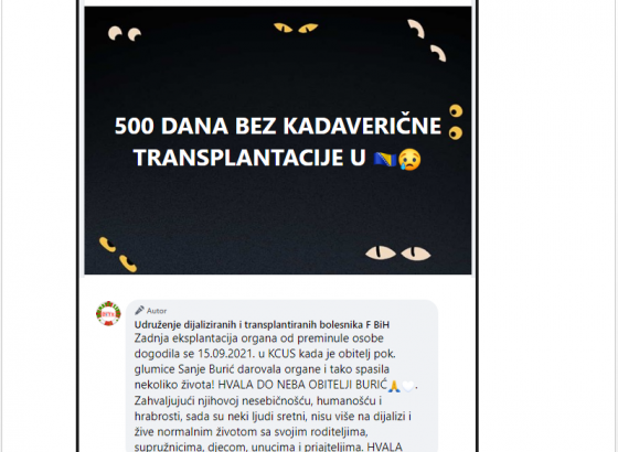 Stotine oboljelih u BiH čeka na transplantaciju: Pacijenti „na ledu“, nadležni nezainteresovani