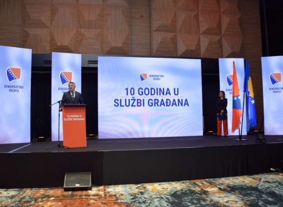Demokratska fronta svečano obilježila 10 godina postojanja