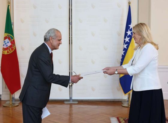 Cvijanović primila akreditivno pismo novoimenovanog ambasadora Republike Portugal za BiH