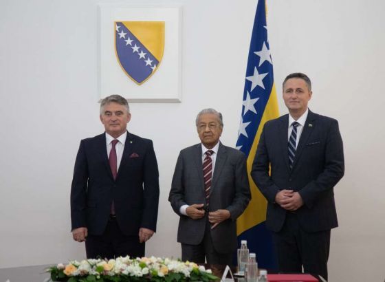 Komšić i Bećirović primili bivšeg premijera Malezije Tun Mahathira bin Mohamada