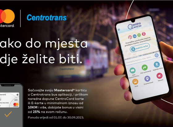 CentroCard i Mastercard u zajedničkoj akciji : Čak 25% besplatnih vožnji – vozite se i skupljajte bonuse