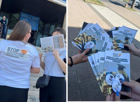 Studentski aktivisti traže da obećanja budu što prije ispunjena:Uređen sistem akreditacija, a uz znanje i priznate diplome!