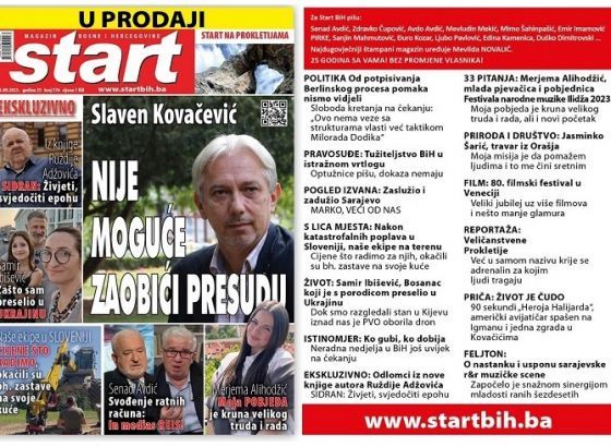U novom broju magazina Start čitajte odlomke iz knjige  SIDRAN: Živjeti, svjedočiti epohu