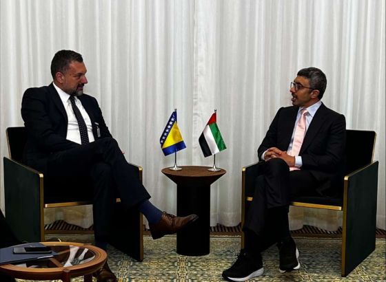 Konaković razgovarao sa ministrom vanjskih poslova UAE o privlačenju investitora