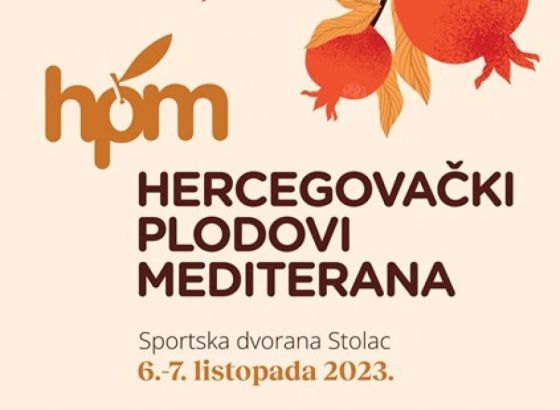 'Hercegovački plodovi Mediterana' 6. i 7. oktobra u Stocu