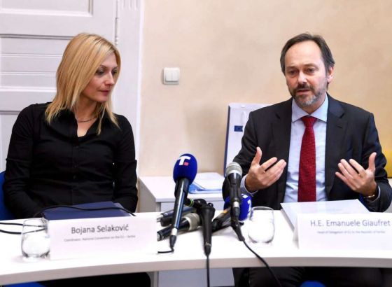 Giaufret: EU će surađivati sa svakom srbijanskom vladom kojoj je članstvo strateški cilj