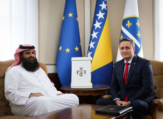 Bećirović i ambasador Al-Atija: Potrebno dodatno unaprijediti ekonomske odnose BiH i Katara